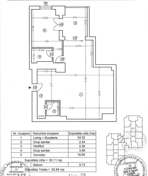 UpGround Residence, apartament 2 camere, 0% comision, 93 mp,